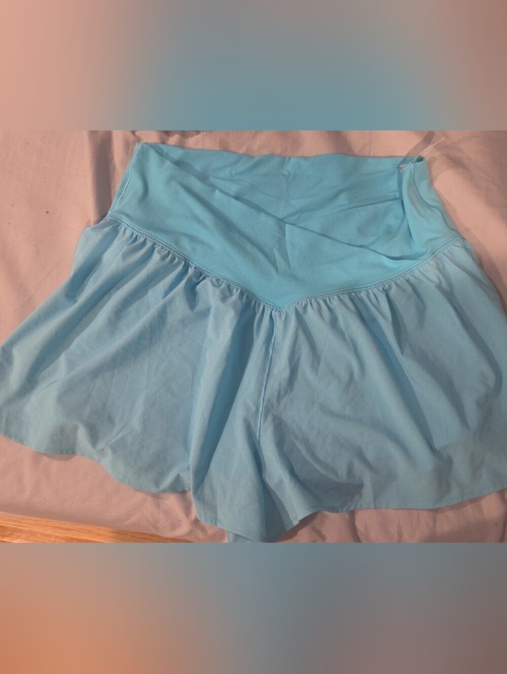 Offline Light Blue Women's Athletic Skirt-Shorts